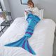 thumbnail image 1 of Manta de cola de sirena, manta de dormir de crochet suave 180*90 cm, 1 of 3