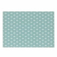 thumbnail image 1 of White Cutting Board, Graphic Design Detailed Drawings Curvy Rounded Circular Flowers Leaves Wildlife, Decorative Tempered Glass Cutting and Serving Board, Small Size, Pale Blue White, by Ambesonne, 1 of 1