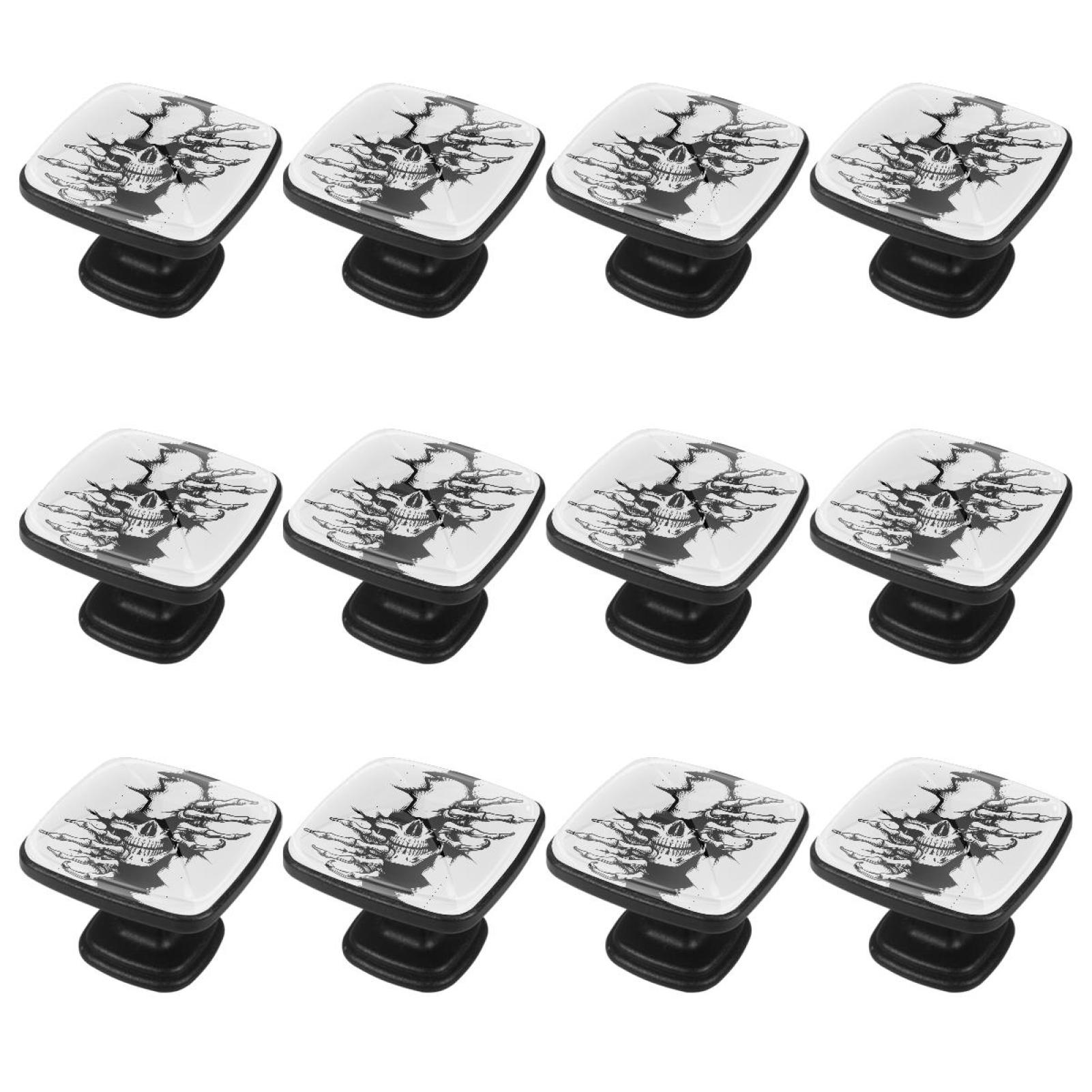 Ownta 30mm Horrific Skull Door Knobs for Cupboard Dressing