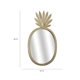 thumbnail image 5 of Espejo de pared con acento de piña y marco de metal pintado en oro Fine Art Tj, 5 of 5