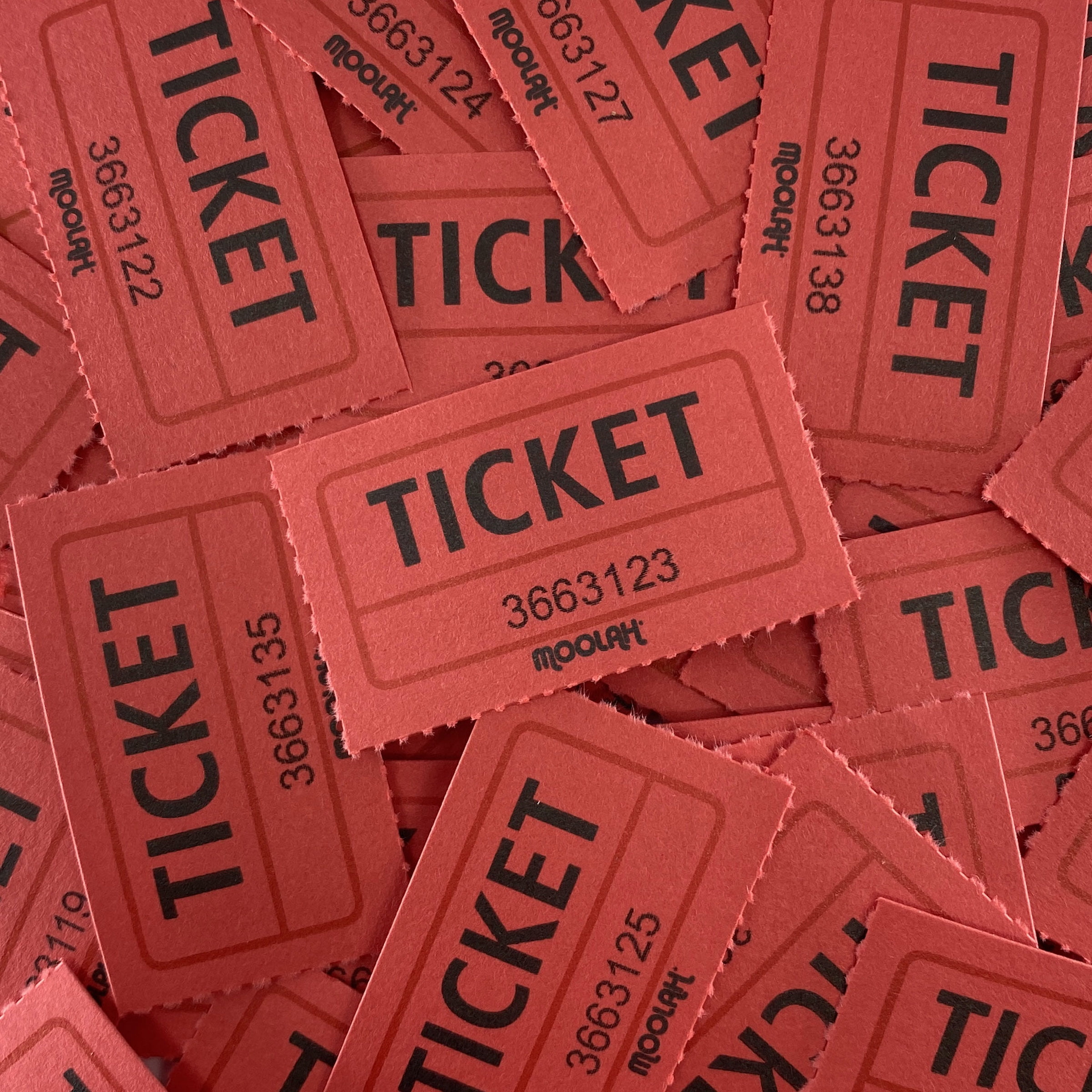 Moolah Double Ticket Roll, Red, 2000ct - Walmart.com