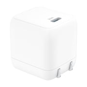 onn 30W GaN Single USB-C Port Wall Charger, Fast Charging, USB-IF Certified, Foldable Plug, White - Compatible with iPhone Series, Samsung Galaxy, Google Pixel, and More