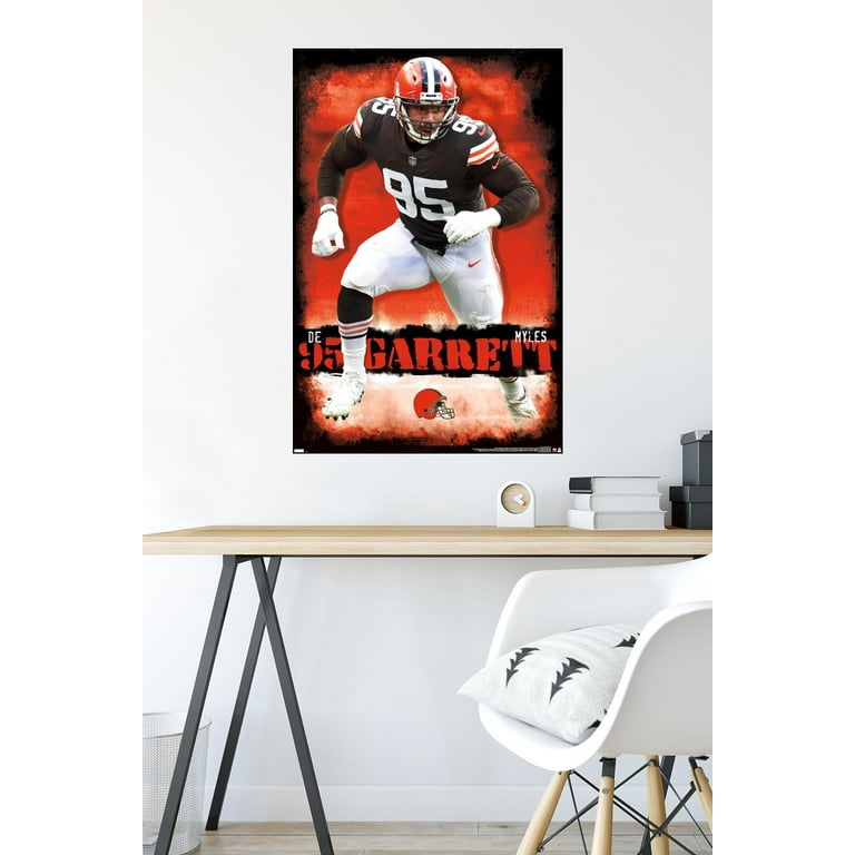 Myles Garrett Defensive End Cleveland Browns Art Wall Room Poster - POSTER  20x30