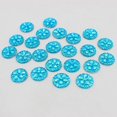 thumbnail image 3 of KLKCMS 50 Pcs Multi-Color Round Resin Flower Cabochon Flat back 12mm Blue AB, 3 of 9