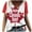 Red-14, variant on ChaoHeng Tops for Women Trendy Blouses for Women Dressy Casual Fashion Women Summer Print V-Neck T-Shirt Short Sleeve Casual Blouse Tops
