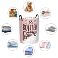thumbnail image 6 of Daiia goose Holding Wineglass With Red Wine Laundry Hamper With Handles Large Storage Basket/Toy Organizer/Dirty Clothes Collapsible Waterproof For College Dorms, Bedroom,Bathroom, 6 of 8