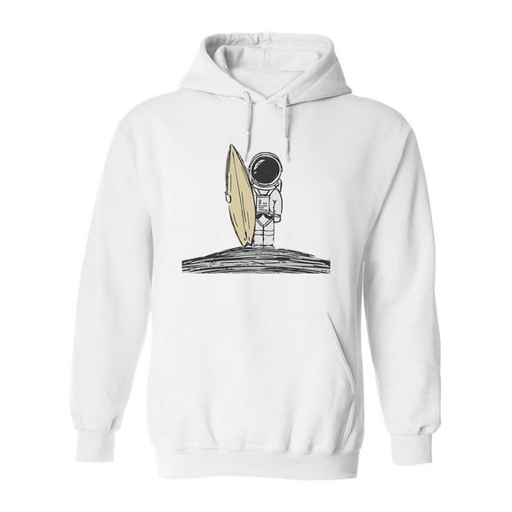 Surfer Astroanut Hoodie Men -Image by Shutterstock, Male x-Large