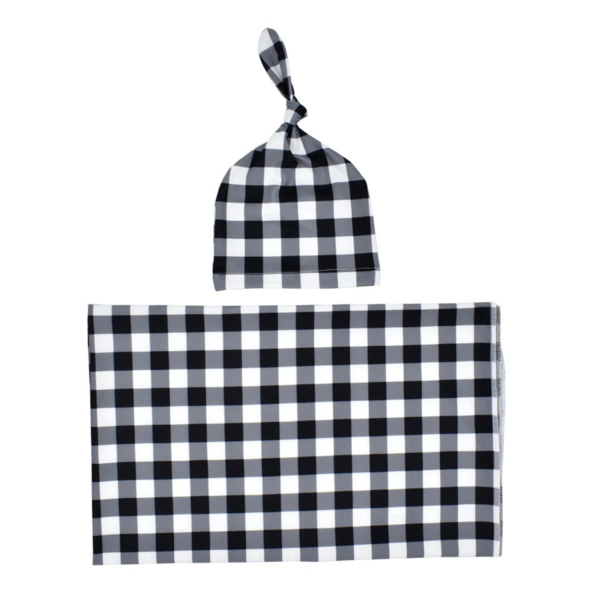 plaid swaddle blanket