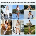 thumbnail image 3 of AOV Women's Athletic Running Sneaker Shoes for Sports, Gym, Jogging, Tennis and Fitness Whiteblue US 8, 3 of 8