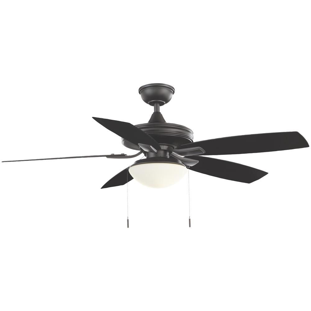 Hampton Bay Gazebo 52¨ LED Indoor/Outdoor Natural Iron Ceiling Fan w/Light Kit 