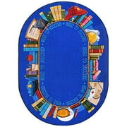 Joy Carpets Joy Carpet Read To Succeed Multi 10'9" x 13'2" Oval