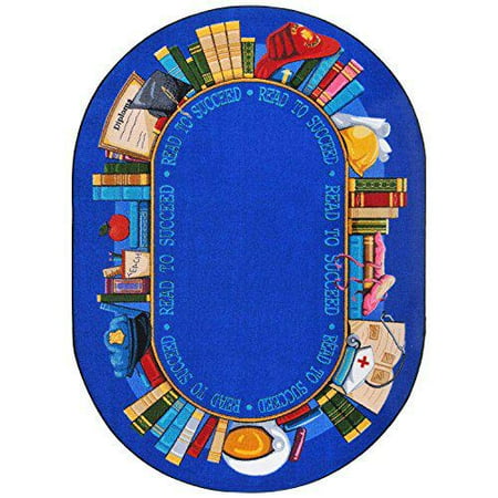 Joy Carpets Joy Carpet Read To Succeed Multi 10'9" x 13'2" Oval