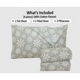 thumbnail image 2 of Bliss Casa Flannel Bed Sheets – 100% Cotton, Double Brushed for Extra Softness – Warm & Cozy All-Season Comfort – Deep Pockets – 4-Piece Full Sheet Set (Flurries), 2 of 10