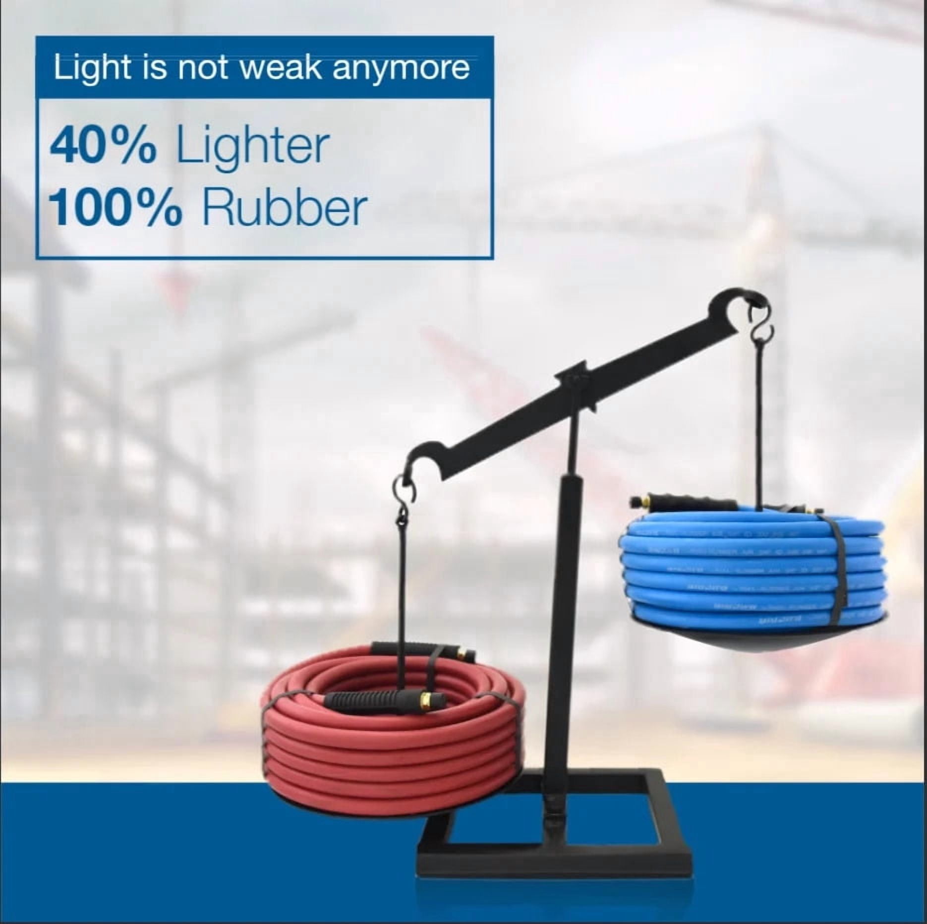 BluBird BB1250 1/2" x 50' Lightweight Polyester Braided Rubber Air Hose