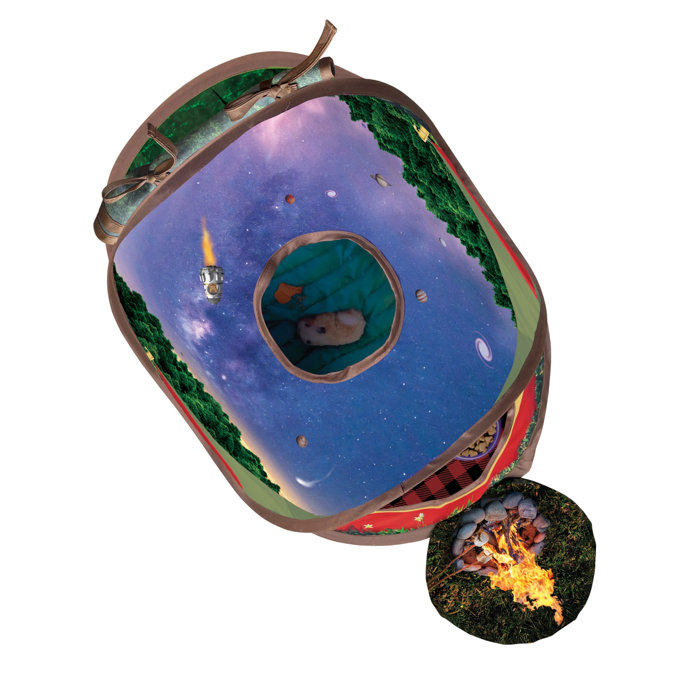 KONG Play Spaces Glamping Tent, Foldable Cat Toy