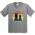 thumbnail image 3 of Inktastic Chess Player Retro Sunset Youth T-Shirt, 3 of 5