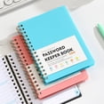 thumbnail image 2 of Password Book with Individual Alphabetical Tabs, 4.3"x5.7" Small Password Notebook, Spiral Password Keeper, Internet Address and Password Organizer, Password Logbook for Home Office, Sky Blue, 2 of 7