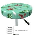 thumbnail image 2 of Saffron Greenery Round Bar Stool Seat Covers, Elastic Round Chair Cover Stool Seat Slipcover Bar Stool Cushions Round Pad for 12-14 inch, 2 of 5