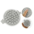 thumbnail image 4 of Unique Bargains 1 Pc Semicircle Hair Shampoo Brush for Head Massage 1.73"x3.03" White, 4 of 6