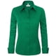 thumbnail image 1 of Camisa con botones Siliteelon para mujer, sin arrugas, verde, 1 of 5