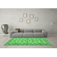 thumbnail image 3 of Ahgly Company Indoor Square Abstract Emerald Green Modern Area Rugs, 8' Square, 3 of 4
