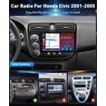 thumbnail image 2 of Radio estéreo de coche Leadfan para Honda Civic 2001-2005 con 9 pulgadas, 2 of 8