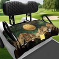 thumbnail image 4 of Uourmeti Mountain Moon Art Print Golf Cart Seat Covers Easy Install, Keeps Seat Comfortable and Clean, Suitable for Club Car Golf Cart, Fit for Yamaha, 4 of 8