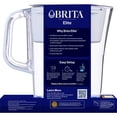 thumbnail image 4 of Brita 6 Cup Small Plastic Water Filter Pitcher, White, BPA Free with 1 Brita Elite Filter, 4 of 11