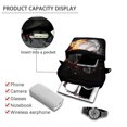 thumbnail image 4 of Psesaysky Cross Body Bags Fire Water Baseball , Two Zippers Crossbody Wallet for Travel, Stretch Polyester Small Messenger Bag for Men and Women, 4 of 7