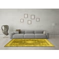 thumbnail image 3 of Ahgly Company Machine Washable Indoor Rectangle Persian Yellow Traditional Area Rugs, 4' x 6', 3 of 4