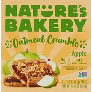 Nature's Bakery Oatmeal Crumble Apple Bars, 1.41 Oz, 6 Ct