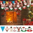 thumbnail image 4 of SDJMa Christmas Banners Flags Hanging Bunting Door Wall Window Hanging Decoration Ornaments Home Office Hotel Party Scene Decoration Supplies, 4 of 4