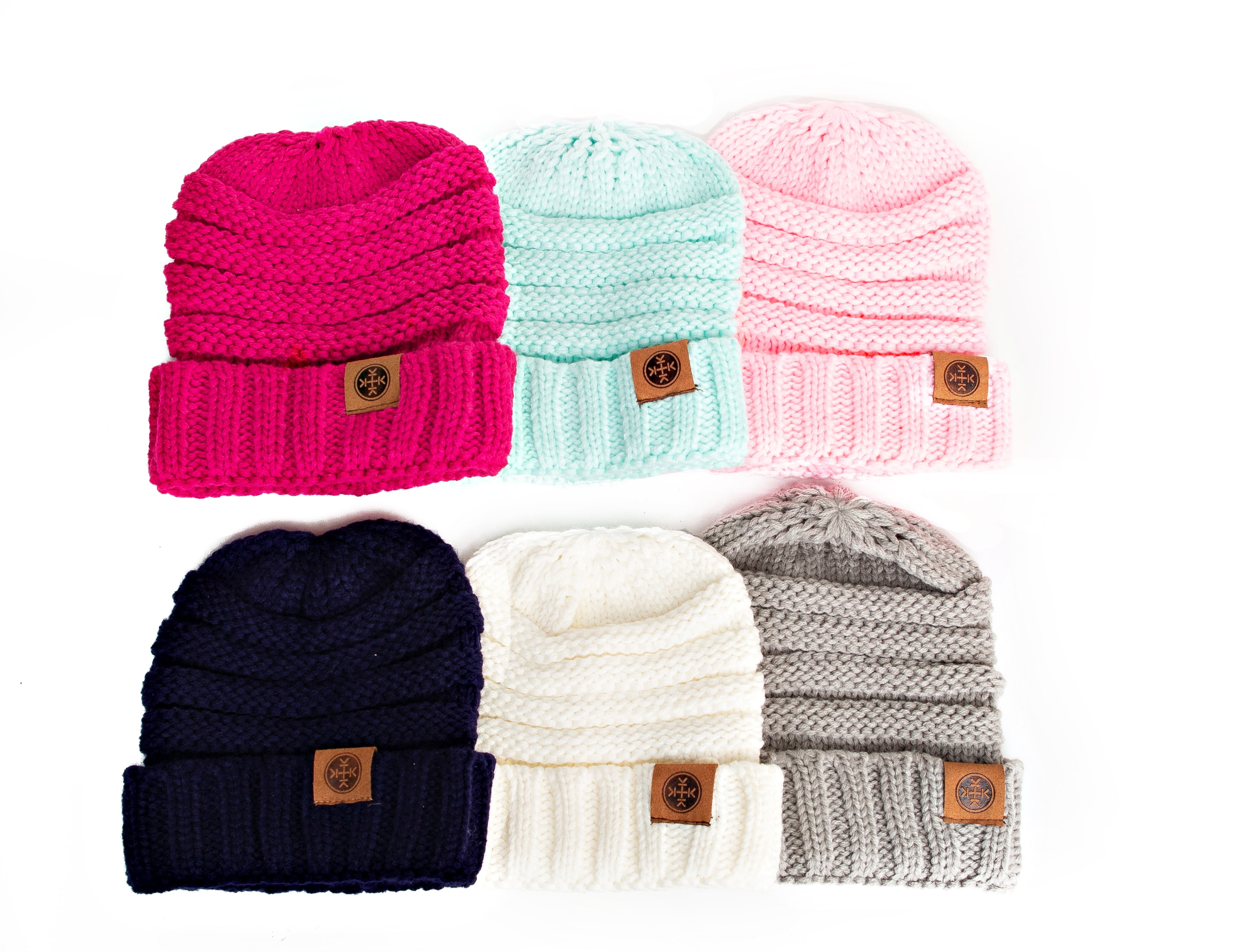 Knit Beanie Solid Color Knit Beanie Warm and Cozy 5 Colors CC Kids 
