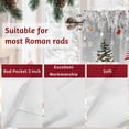 thumbnail image 7 of Christmas Valances for Windows, 42 x 18in, Snowman Snowflake Xmas Tree Ball Winter Grey Rod Pocket Kitchen Valance Curtain Light Filtering Window Treatments for Living Room Bedroom, 1 Panel, 7 of 7