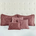 thumbnail image 5 of Home Soft Things 7 Piece Ogee Faux Fur Embroidery Bedspread Set - Dusty Cedar - Queen (90" x 90"), 5 of 8
