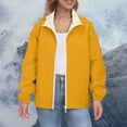 thumbnail image 6 of iHPH7 Women Fall Clothes Waterproof Rain Jacket Women Zip Up Jacket Womens Fall Clothing Outdoor Jacket Hooded Rain Jacket Women Hooded Jacket Women Yellow XXL, 6 of 9