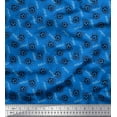 thumbnail image 1 of Soimoi Rayon Fabric Text & Football Sports Print Fabric by Yard 42 Inch Wide, 1 of 1