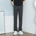 thumbnail image 2 of Pantalones de hombre con boca acampanada y elásticos, de talla grande, clásicos, de verano 2024, de alta calidad, para hombre chino, 2 of 5