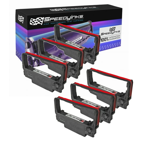 Speedy Inks - Compatible Epson ERC-34BR Black & Red Ribbon for use in TM-U220A TM-U220B TM-U220D
