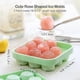 thumbnail image 3 of Rose Shaped Silicone Ice Cube Tray for Freezer, New Drink Tray for Chilled Cocktails, Juice, Green and Pink 12.4*12.4*3.7 cm, 3 of 5