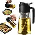 thumbnail image 7 of PrimeCook Shop 16oz/470ml Glass Olive Oil Sprayer for Cooking – 2 in 1 Olive Oil Dispenser Bottle for Kitchen Gadgets and Air Fryer Accessories, Salad, BBQ - Black, 7 of 7