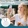 thumbnail image 2 of GJX Cat Tracker,ABS GPS Tracker for Dogs for Luggage Keychains Pets,Compact Round Two-Way Alarm Dog GPS Tracker,White, 2 of 7