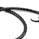 thumbnail image 4 of Traje de látigo negro de cuero sintético Látigo de toro hecho a mano, Accesorio de traje de látigo Cultivos de equitación Látigos de equitación para Escenario Rendimiento Accesorios de disfraces, 4 of 5