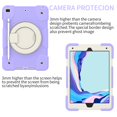 thumbnail image 2 of SaniMore for iPad 10.2" (9th/8th/7th Generation, 2021/2020/2019) Case with Pencil Holder, 3-Layer Protection Cover Built-in Shoulder & Handle Strap Kickstand Shockproof Protective Shell, Purple, 2 of 8