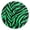 Black, variant on Green Zebra Pattern Wall Clock 10in Round Artistic Oil Painting Home Decor Desk Table Clock