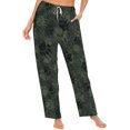 thumbnail image 3 of PISONIC Camouflage Dog Printed Women's Pajama Pants, Comfy Pajama Bottoms With Pockets&Drawstring, 3 of 7