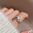 thumbnail image 1 of Cosmic Trail Planet Rings Women's Zircon Rhinestone Wedding Rings, 1 of 3