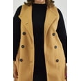 thumbnail image 4 of Chaleco de doble botonadura Roman Fashion /Tallas Extras, 2002 (Cafe) cafe 36, 4 of 7