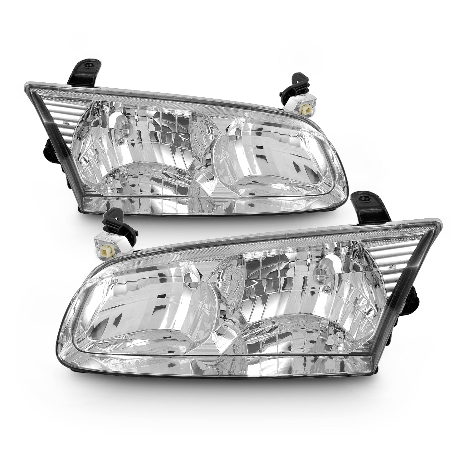 AKKON For 2000 2001 Toyota Camry OE Style Inner Side Only Chrome Housing Headlights Lamp Replacement 