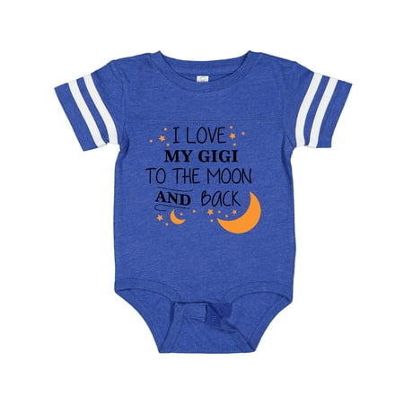 

Inktastic I Love My Gigi to the Moon and Back Gift Baby Boy or Baby Girl Bodysuit